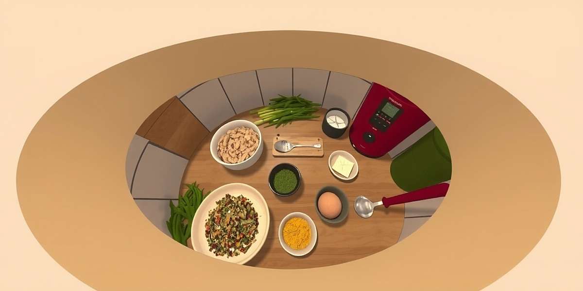 Cumin Crush VR Concept Art Concept art for Cumin Crush VR showing immersive virtual kitchen experience