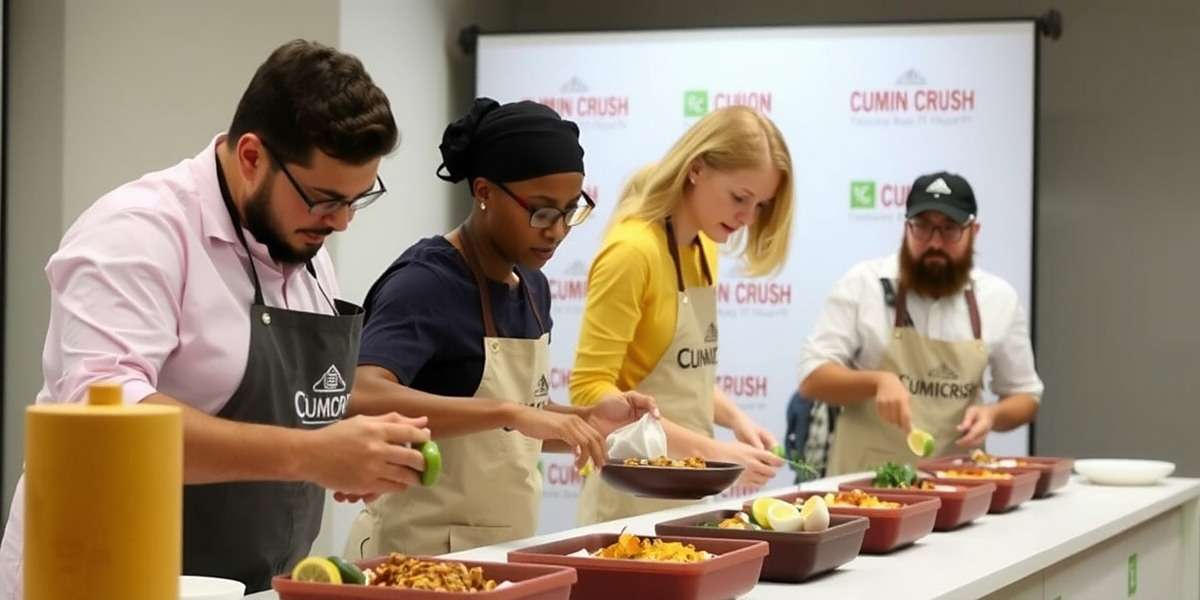 Cumin Crush Real-World Cook-Off Cumin Crush cooking competition with participants preparing dishes from the game